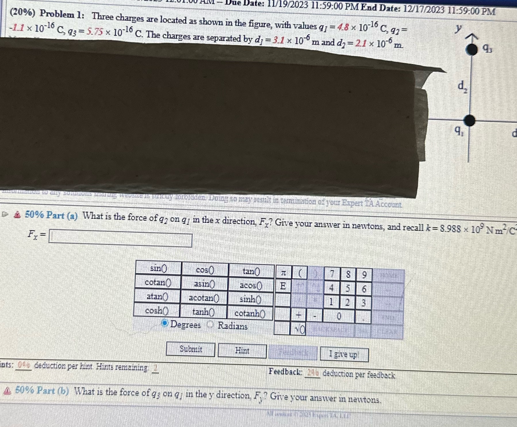 Please answer question 1 and 2 Due Date: 11/19/2023 11:59:00 PM End