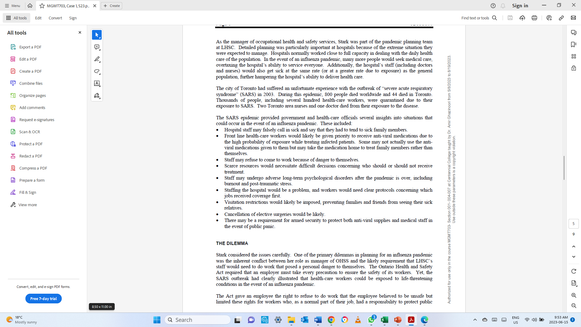 PANDEMIC PLANNING AT LHSC Request e-signatures A Scan & OCR David House