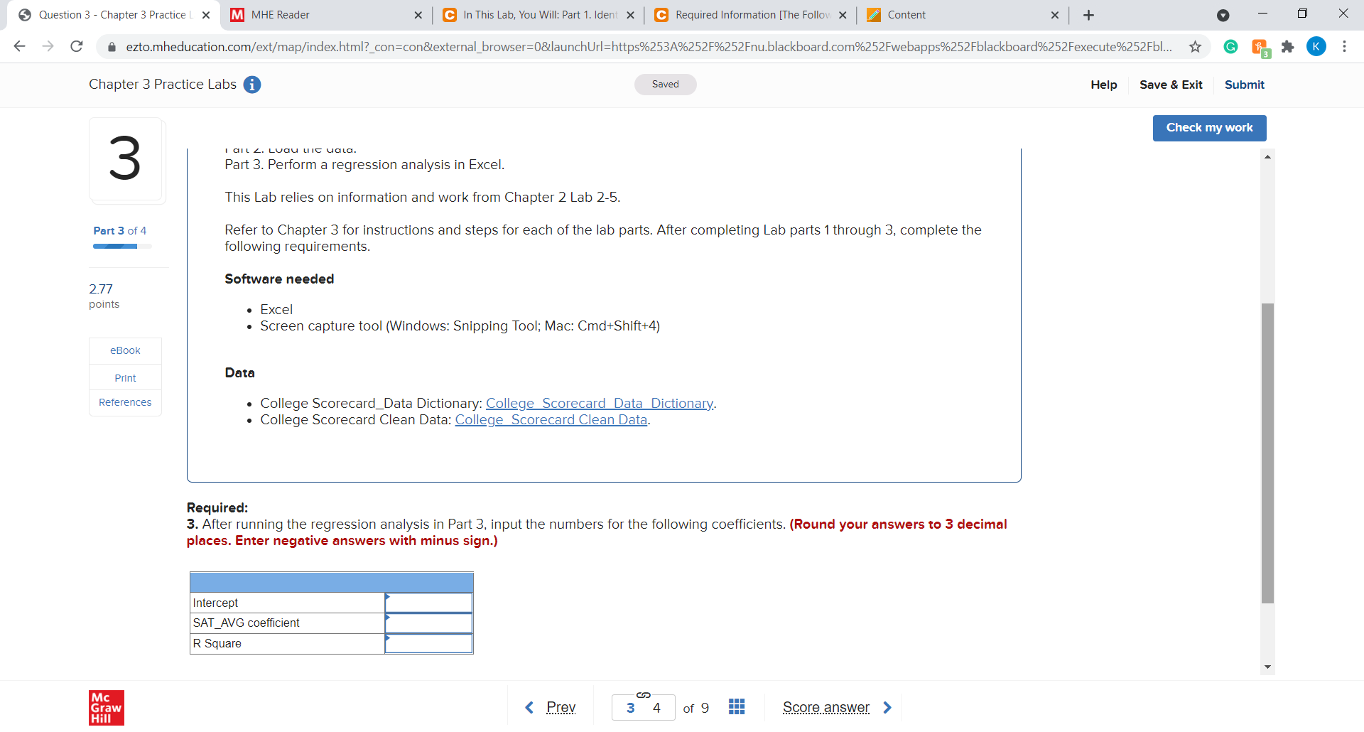  Question 3 - Chapter 3 Practice L X M MHE Reader