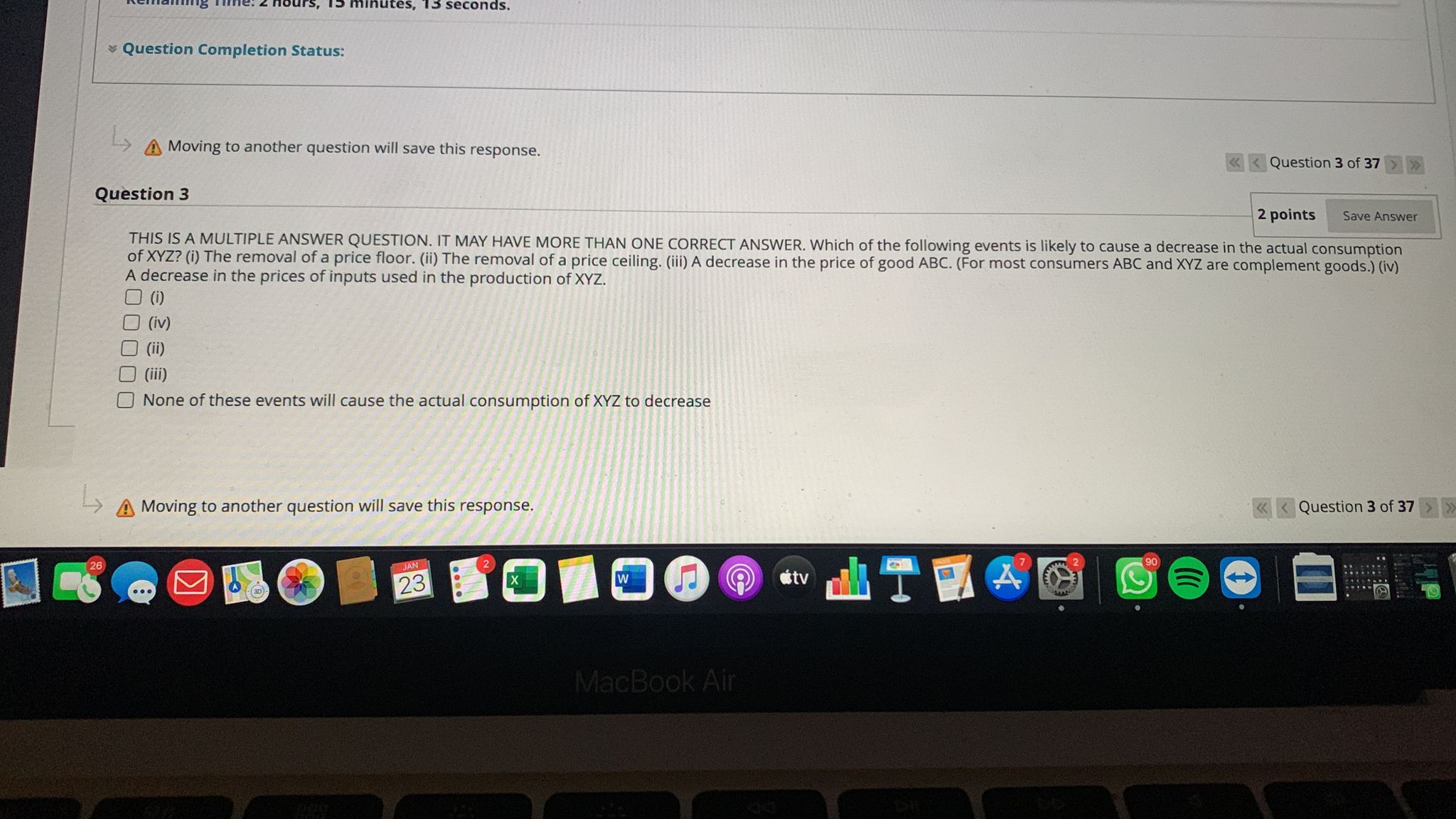 this response. > Question 3 2 points Save Answer THIS IS A