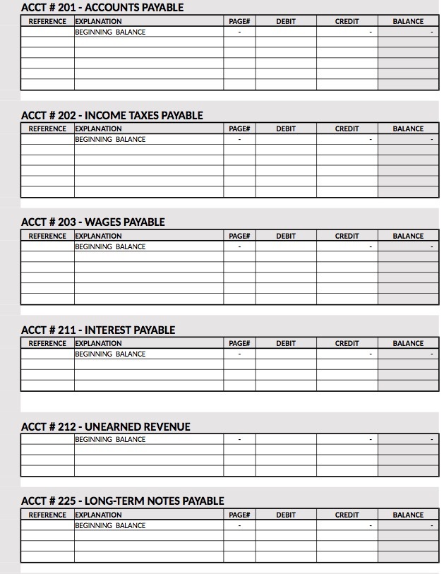 BALANCE BEGINNING BALANCE ACCT # 202 - INCOME TAXES PAYABLE REFERENCE EXPLANATION