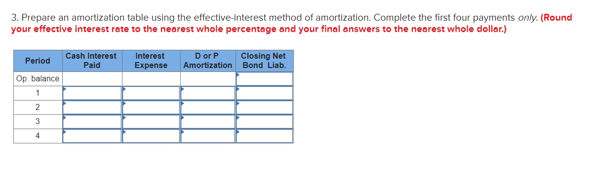 interest payments. Underwriting costs, paid up front, are $960,000. The bond sells