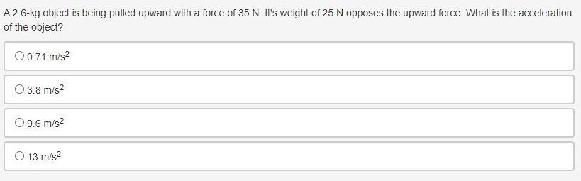 when acted on by a constant force? O Mass is inversely proportional