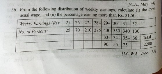 please only answer if you know whole questions.Q1: [C.A., May '74] 36.