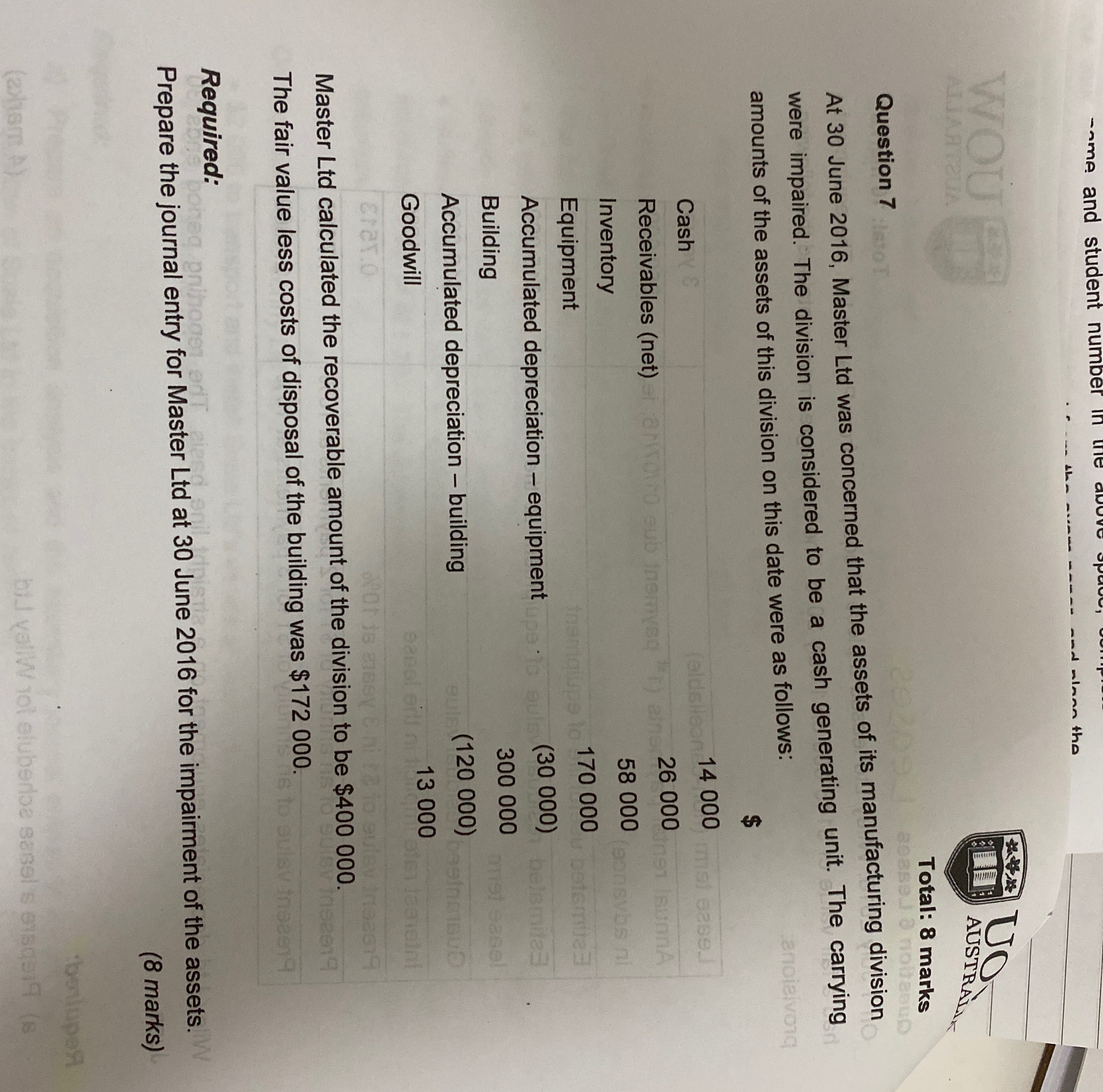 Can you please help with this question come and student and along