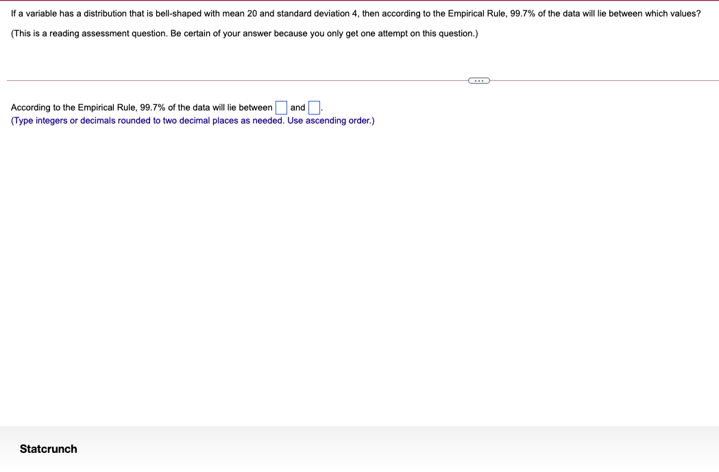  If a variable has a distribution that is bell-shaped with mean
