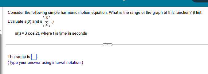 What is the range of the graph of this function? [Hint: Evaluate