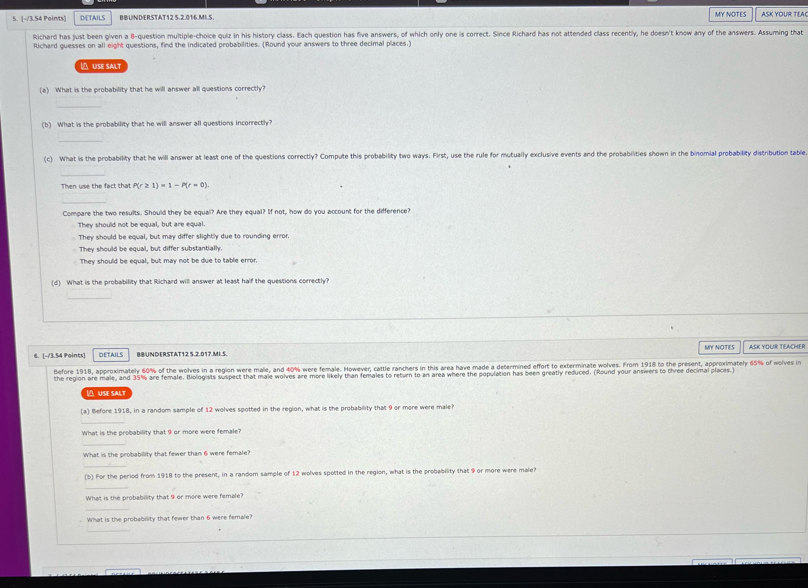  5. [-/3.54 Points] DETAILS BBUNDERSTAT12 5.2.016.MI.S. MY NOTES ASK YOUR TEA