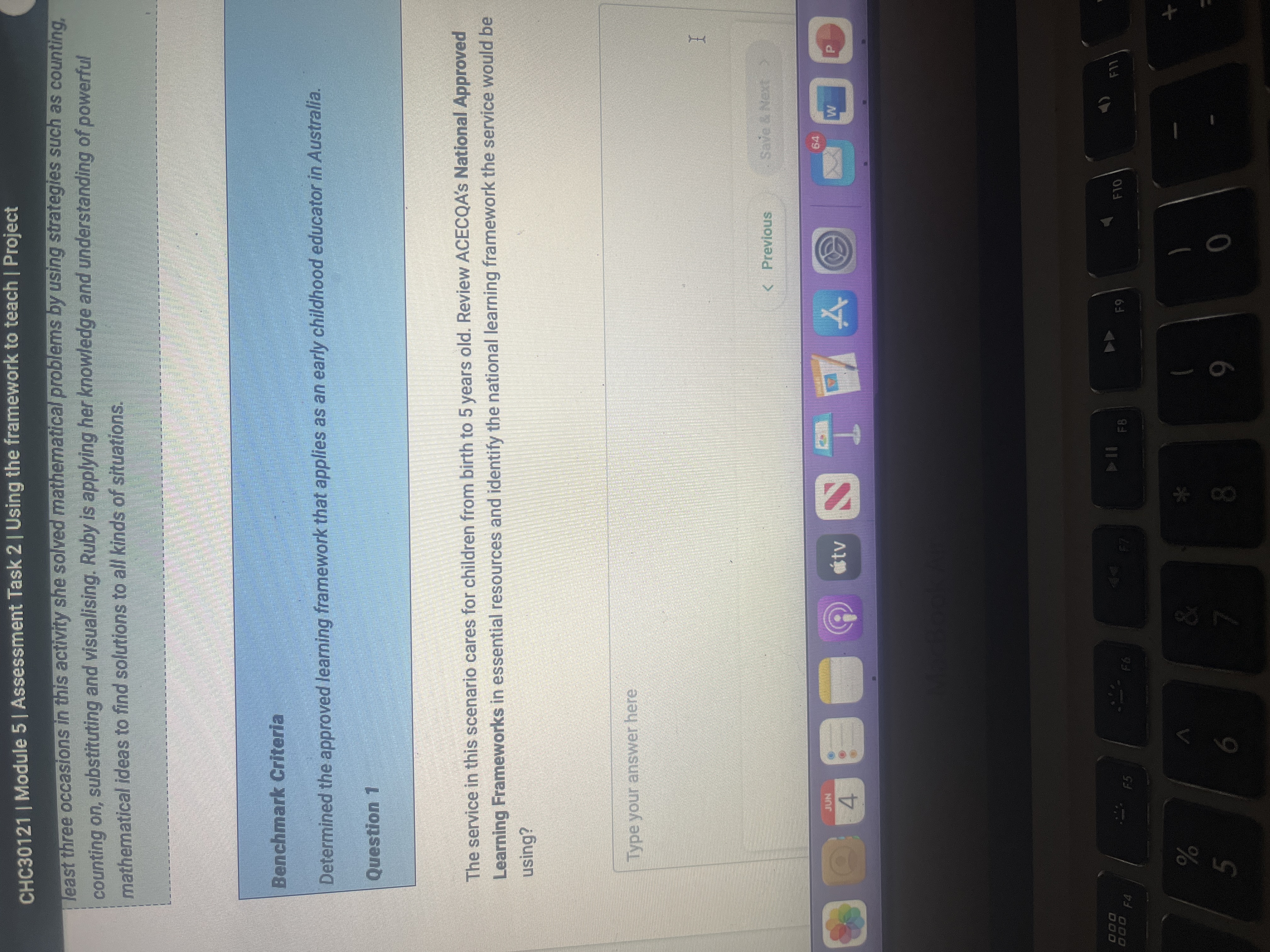 CHC30121 | Module 5 | Assessment Task 2 | Using the