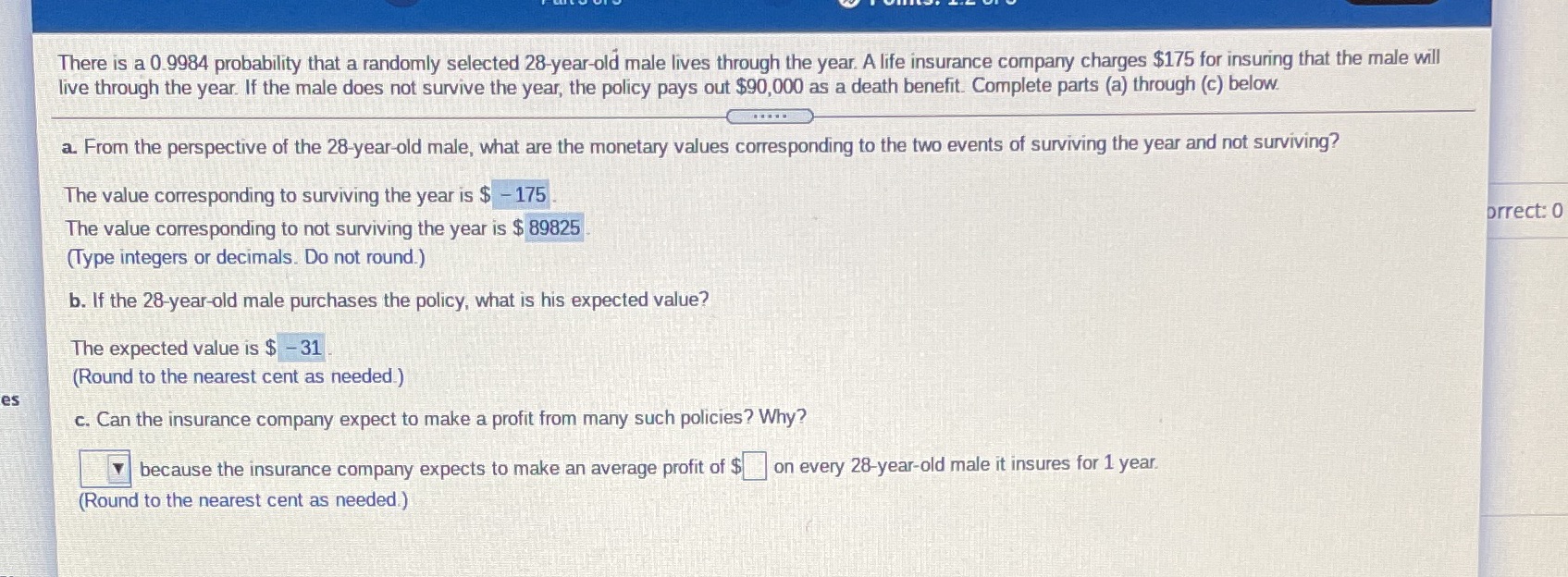 #18 part C There is a 0.9984 probability that a randomly selected