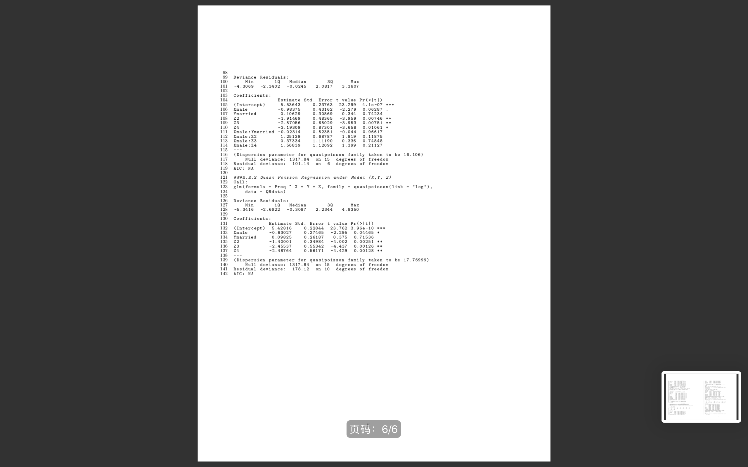 the variables of the study by X, Y and Z for gender,