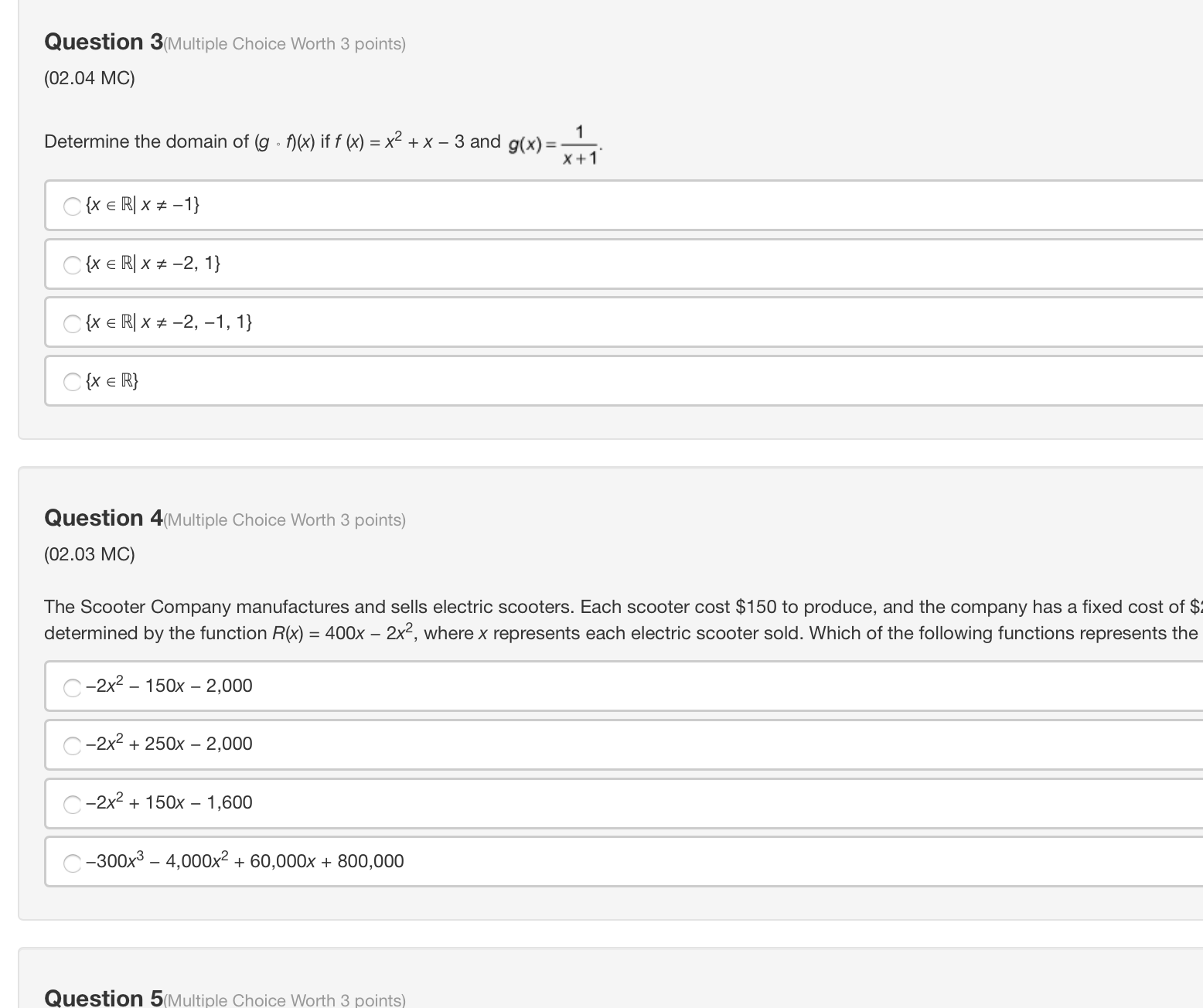 (-1, -2) and (-4, -1) C (1, 2) and (4, -1) C