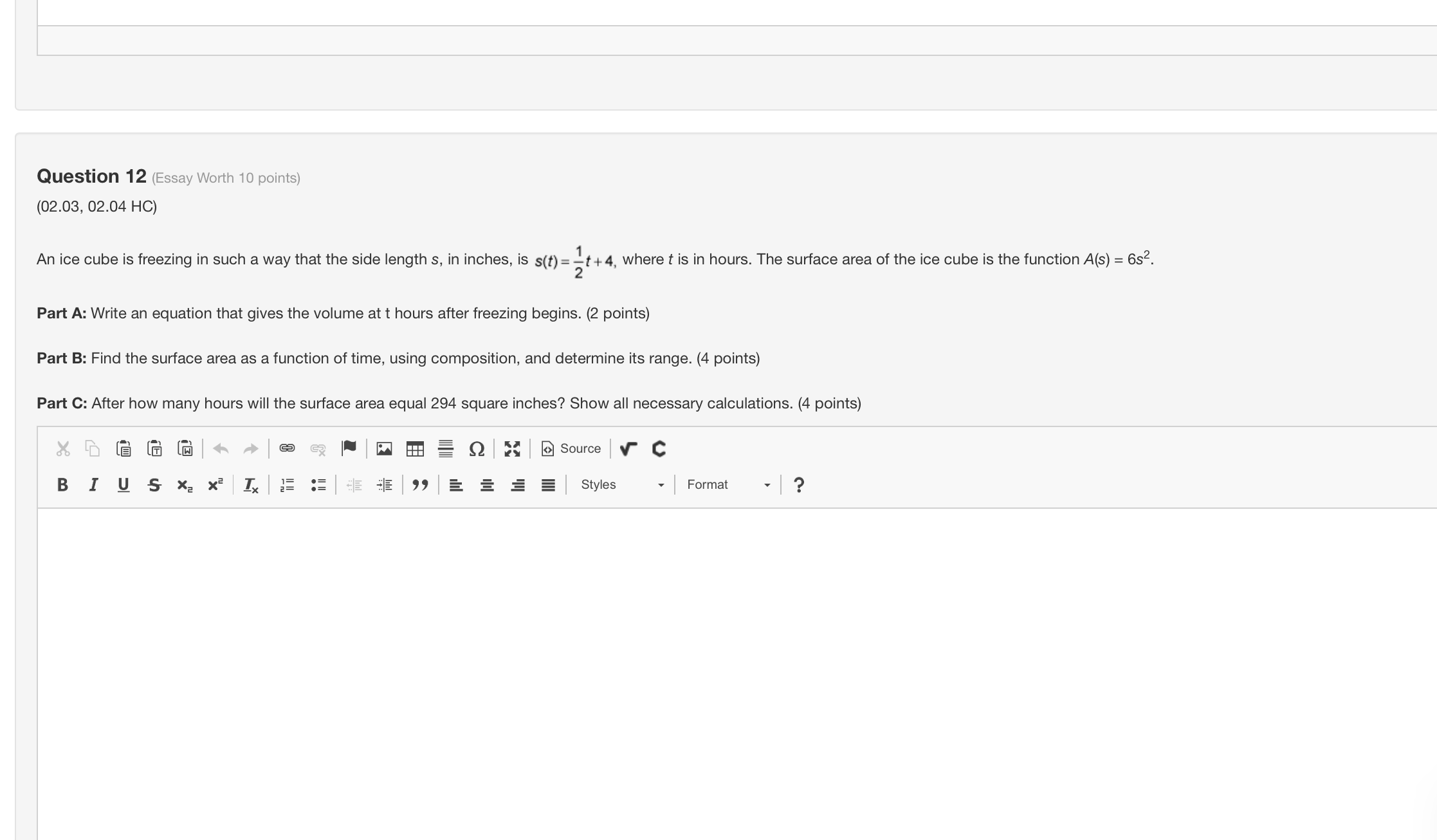 9 10 The graphs of f(x) = 20 1x3 and g(x) =