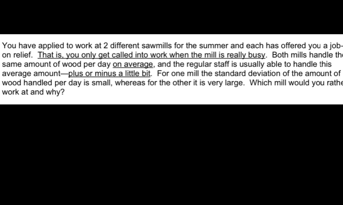 Help with this please You have applied to work at 2 different