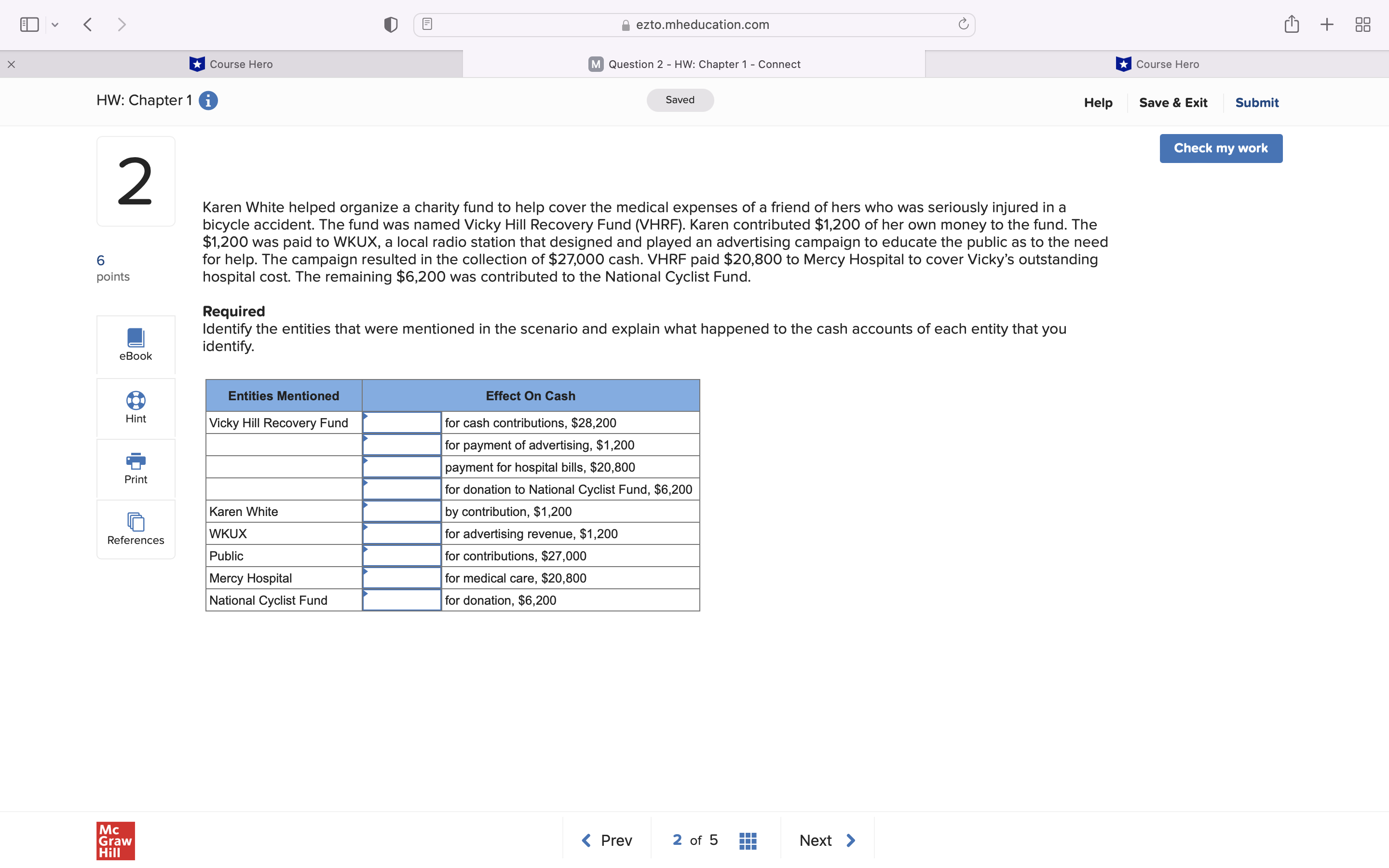  EC] v > 0 E B ezto.mheducation.corn C; [1] Course Hero