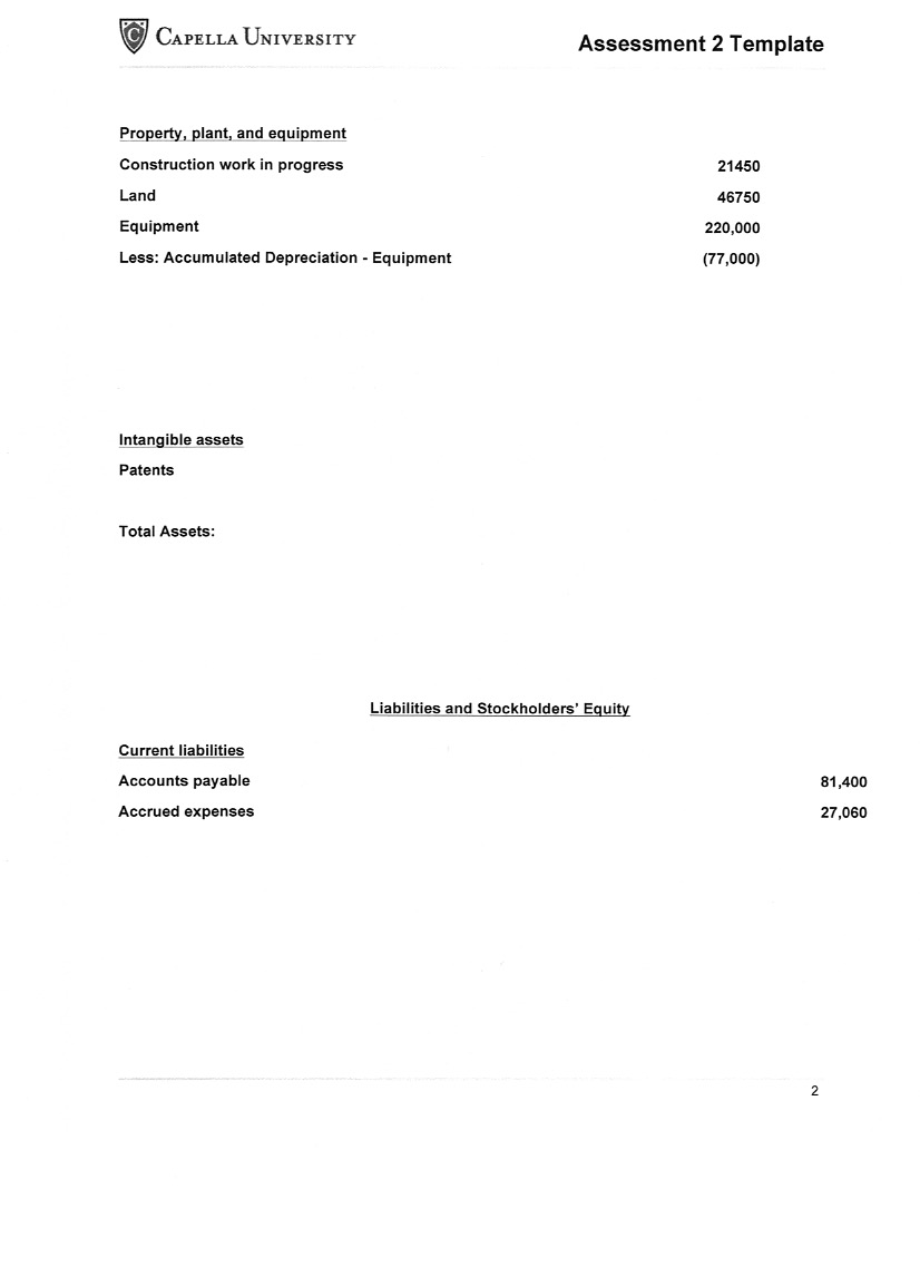 I have categorized and placed the correct values in the correct place.