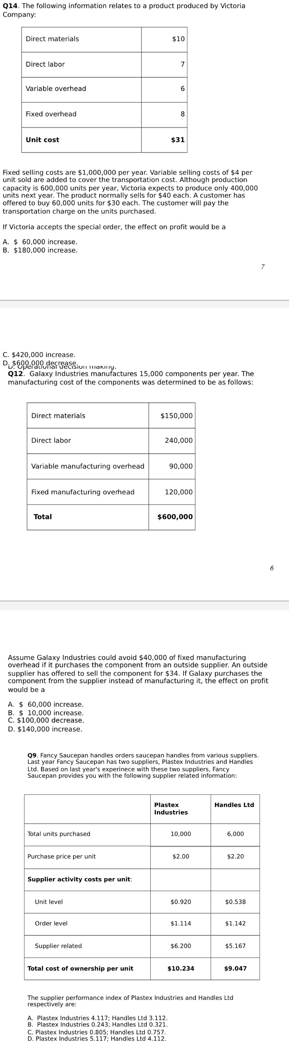 purchasing manager, Is currently revlslng the Inventory orderlng po Icy for PF23