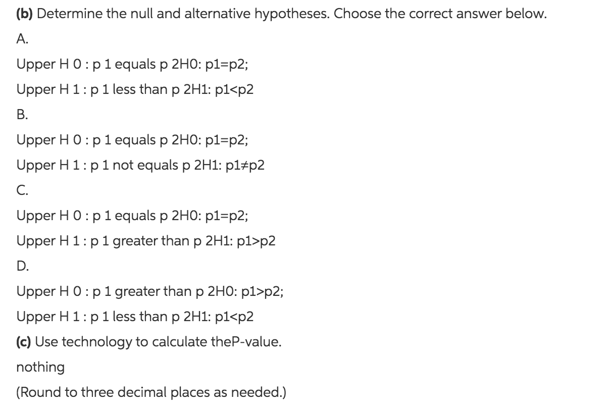to complete steps (a) through (d) below. A random sample of n,