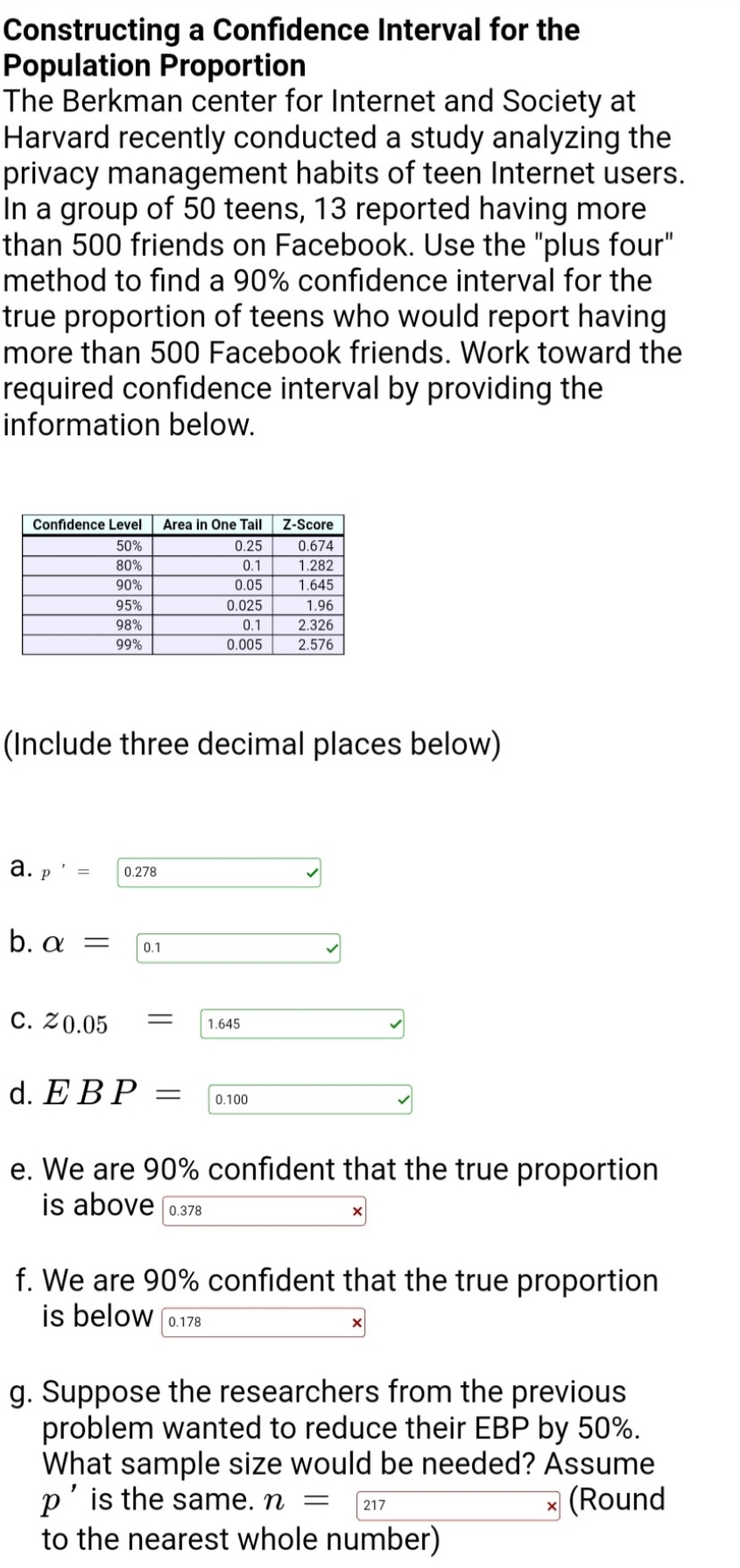 Please help with e,f & g. I can't seem to find the