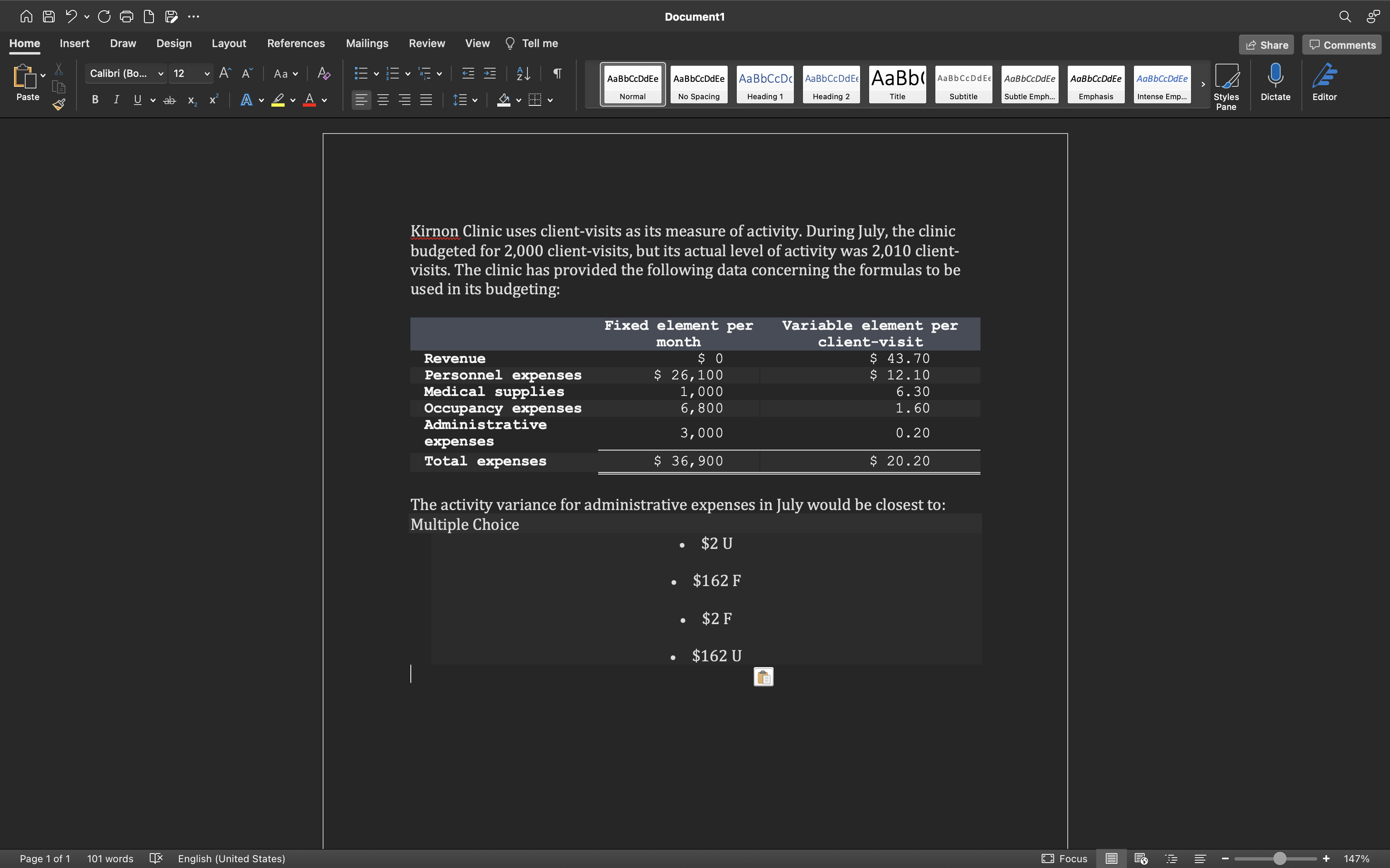References Mailings Review View Tell me Share Comments Calibri (Bo... 12 AA