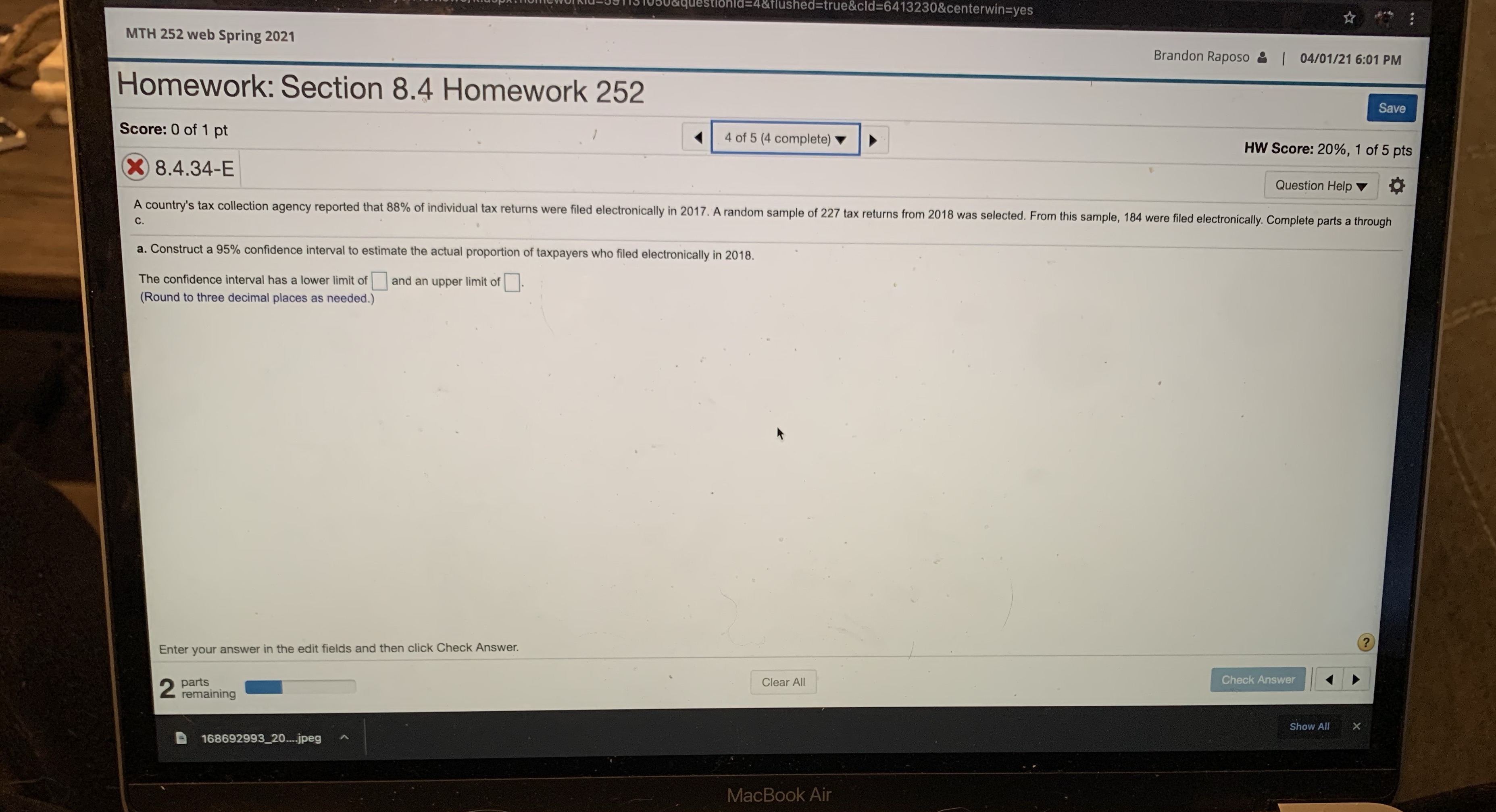 Please also answer the margin of error round to three decimal places