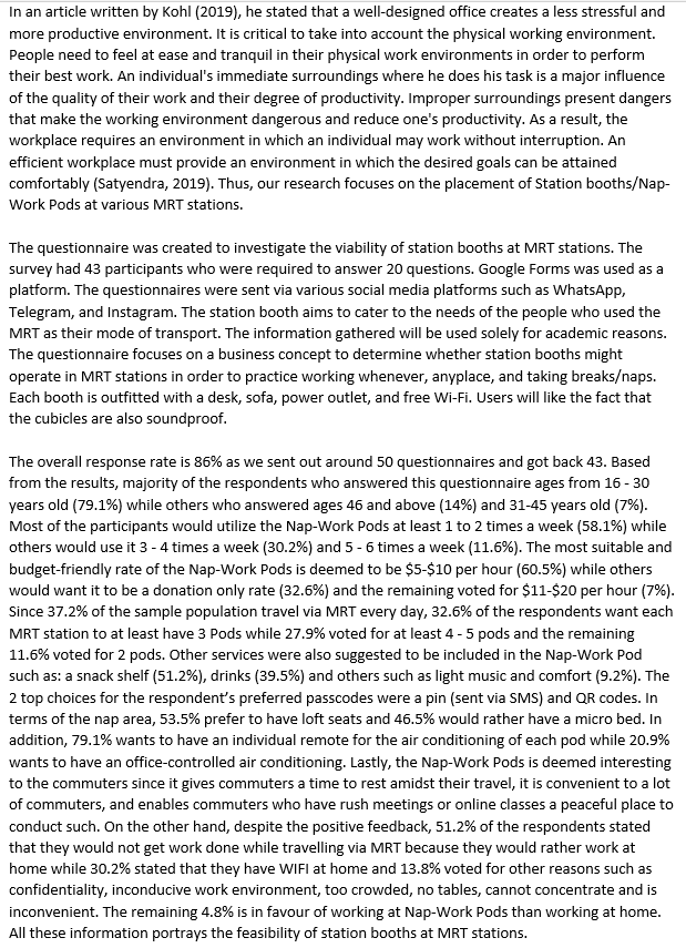 In this section you should analyze and report on main findings based