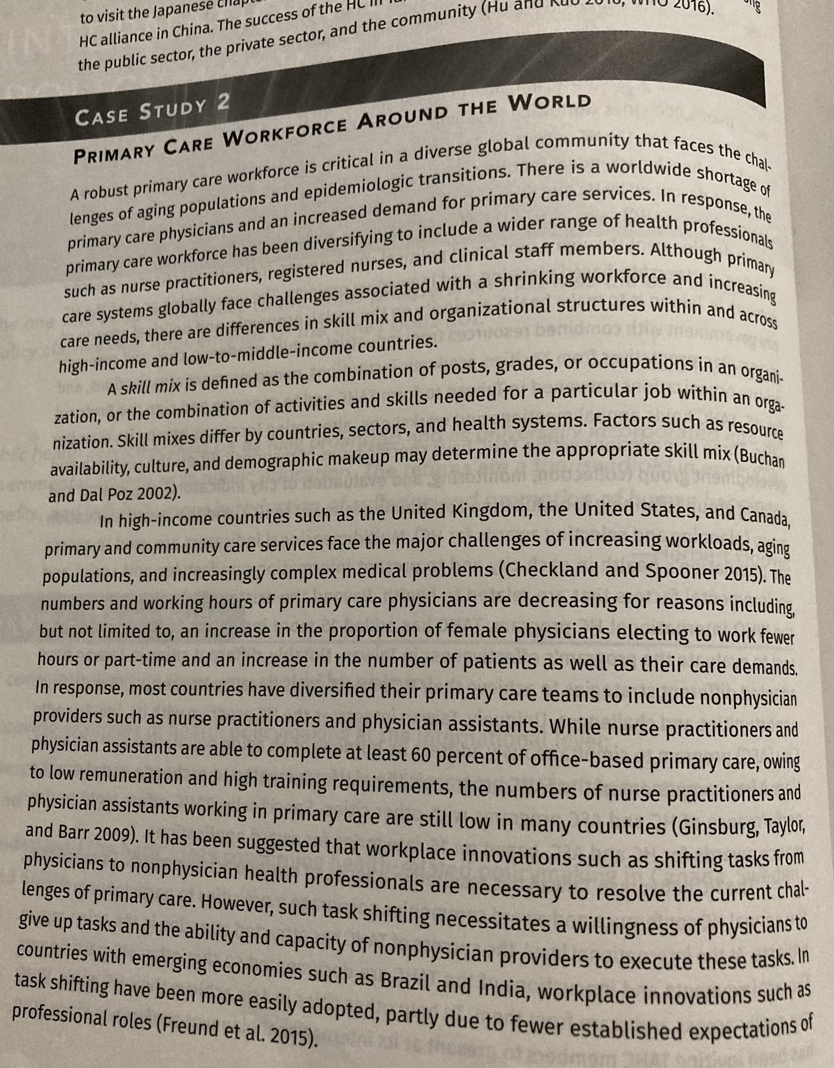 Chapter 4Then Read Case Study 2 Primary Care Around the World from