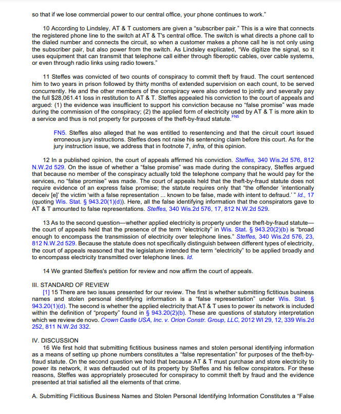 T therefore deprived the company of its property. We affirm the court