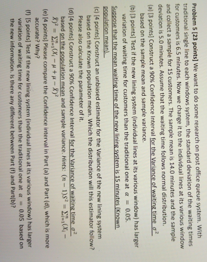 full step plx Problem 5 [23 points] We want to do some