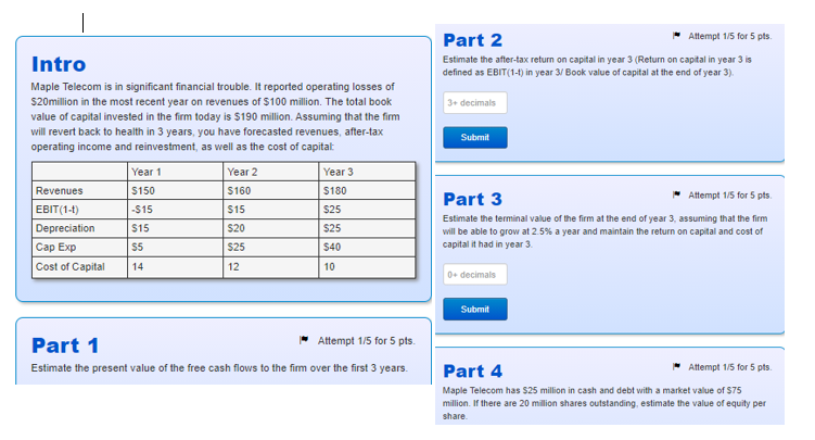  Part 2 "Attempt 1/5 for 5 pis. Intro Estimate the after-tax