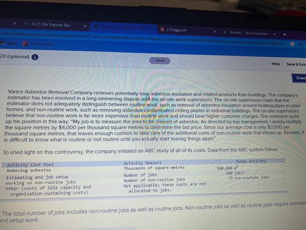 X. ACCT 204 Practice Test X Question T-Problem ( x |