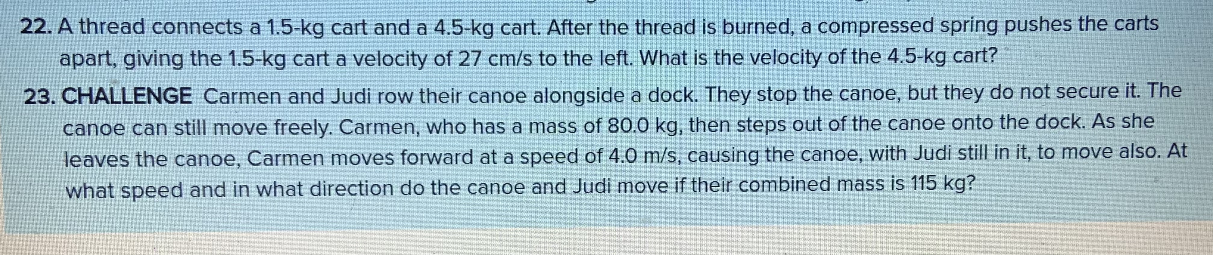 I need some practice with these problems in Physics. I'm taking some
