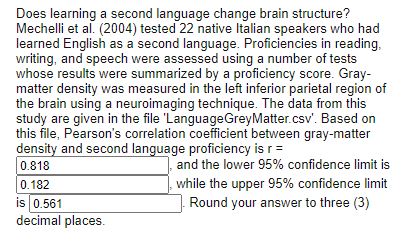  Does learning a second language change brain structure? Mechelli et al.