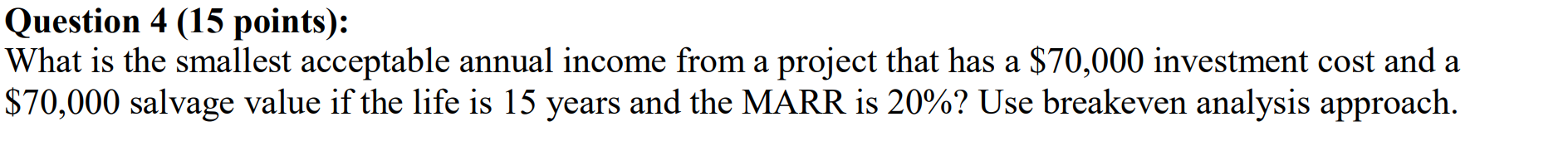 and showing explanation. Question 3 (20 points): Two hazardous environment facilities are
