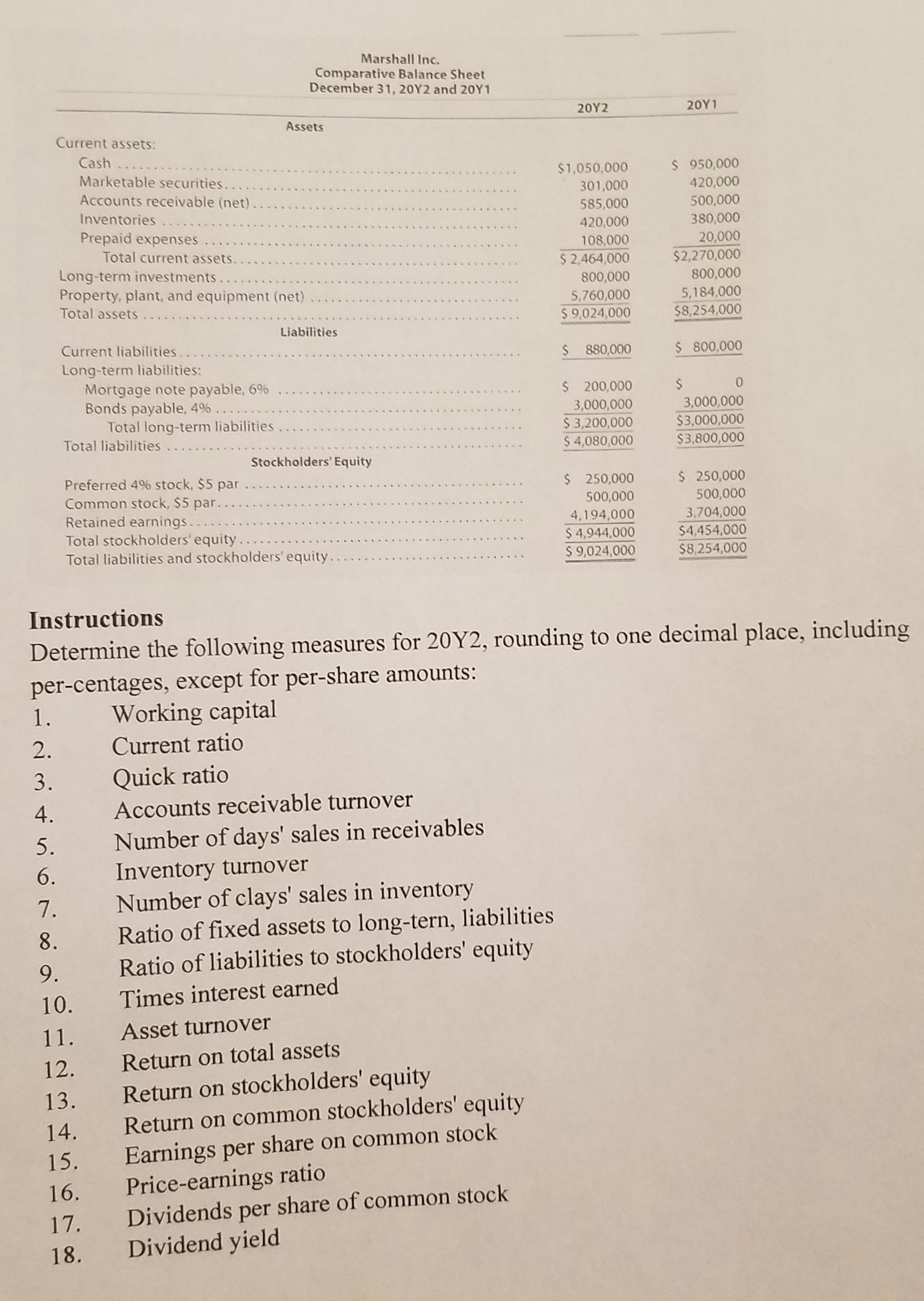 Retained Earnings Statement For the Years Ended December 31, 20Y2 and 20Y1