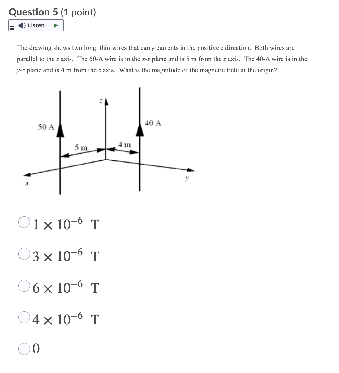 Need help with this physics question. Please answer quickly Question 5 (1