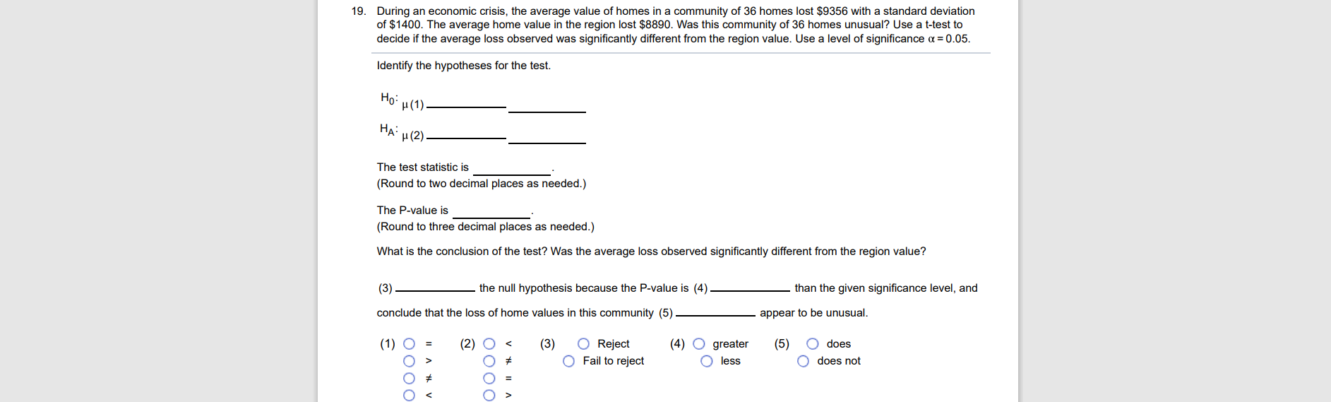 test each situation. Complete parts a through c. a) In the 1950s,