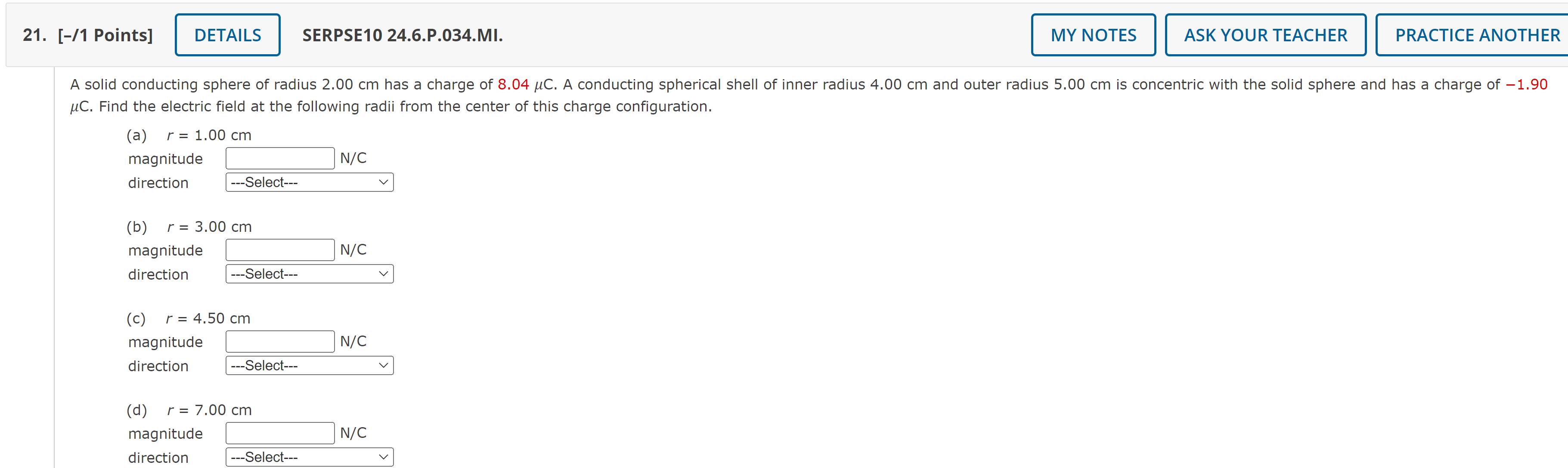 (a) Find the charge density on each face of the plate. c