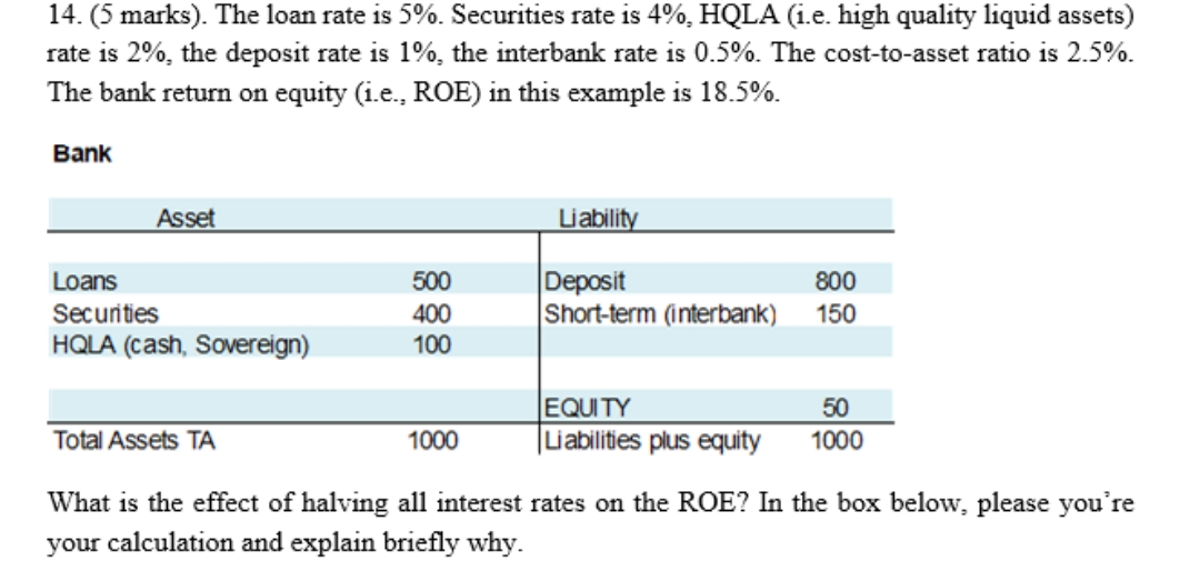 please help me with the following problem 14. (5 marks). The loan