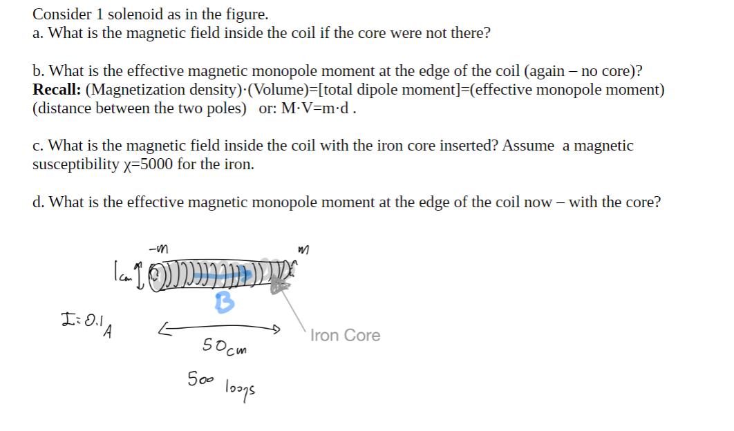 How do I solve this?1. Consider 1 solenoid as in the figure.