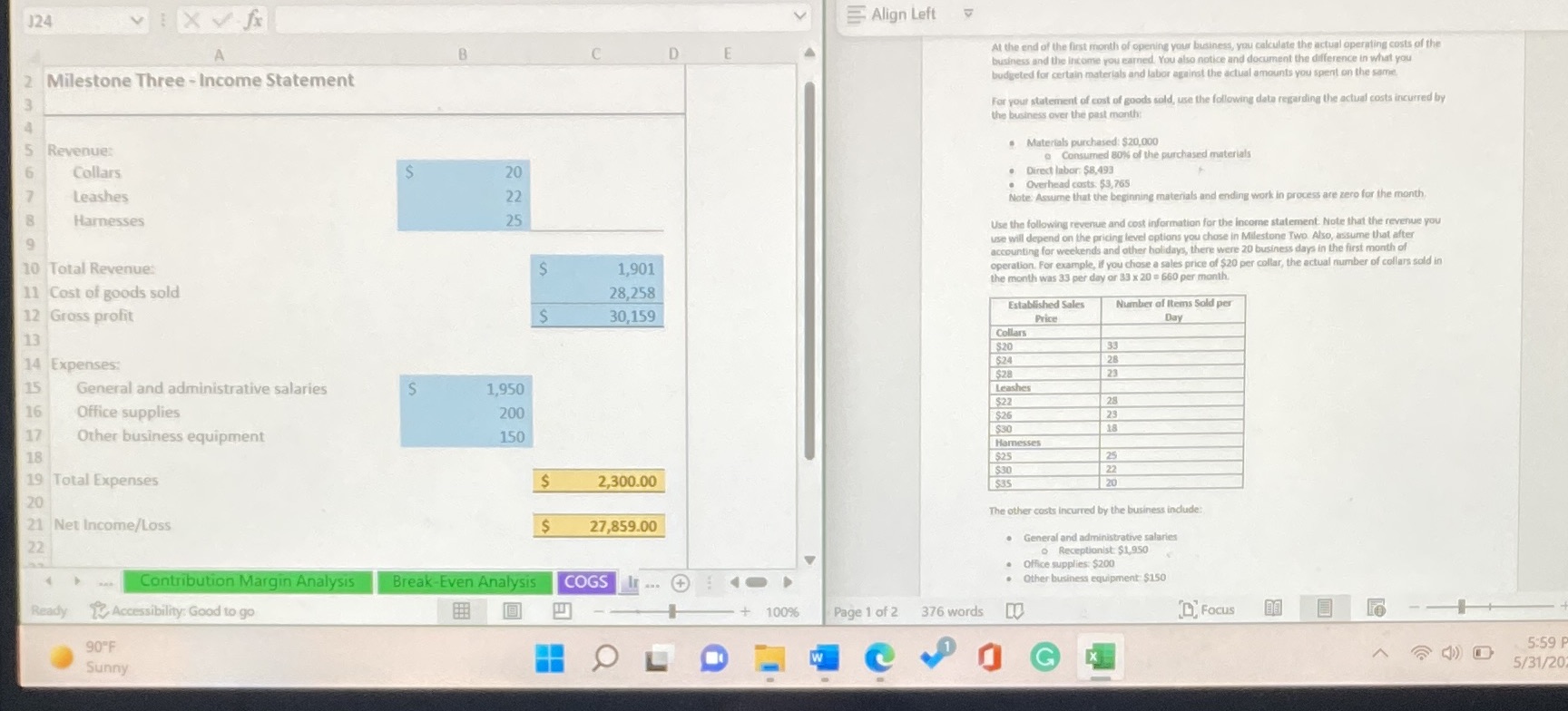 Looking to check my work. If not correct could I get some
