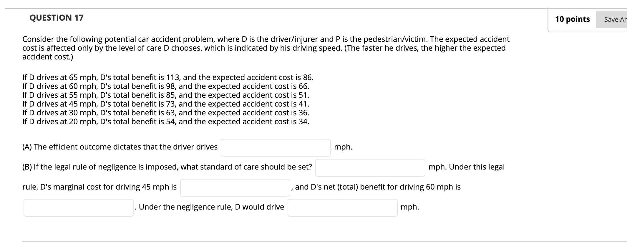 Please help will rate asap QUESTION 17 10 points Save Ar Consider