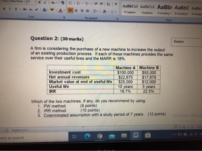 solve asap Times New Rom . 12 B A AaBbCc] AaBbCCA AaBbl