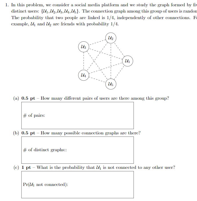 What type of random variable is it? PE(k): (e) 1 pt -