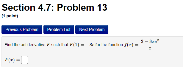 ) = 2 6:030. T Let F() be the antiderivative of f()