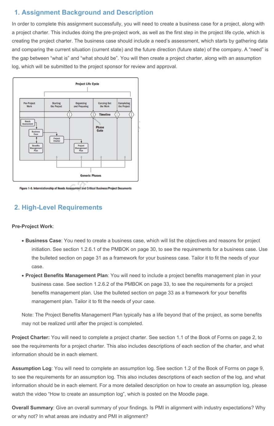 assignment type 1. Assignment Background and Description In order to complete this