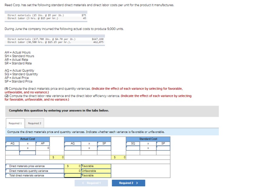 I need help with this question Reed Corp. has set the following