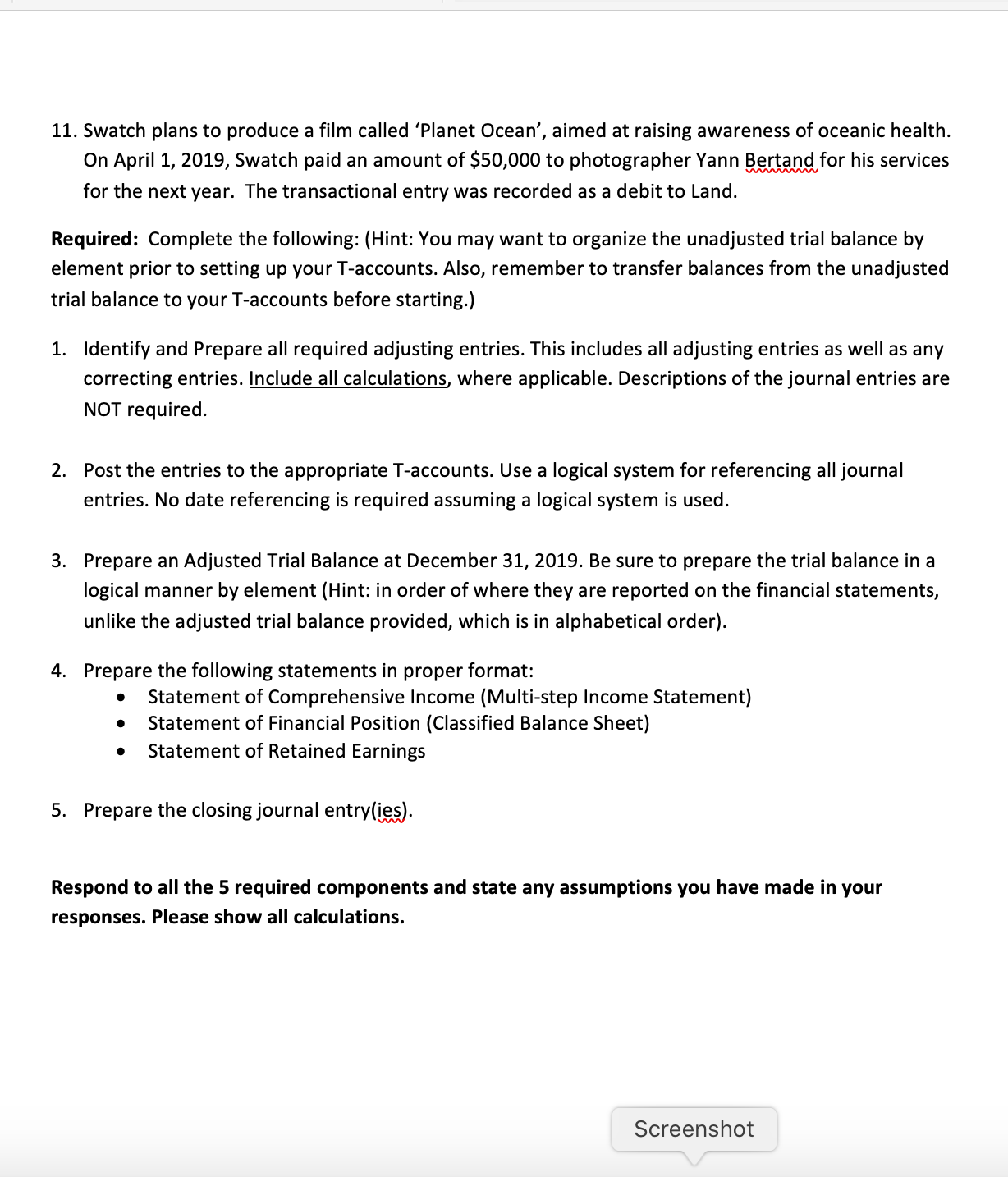 sheet, income sheet etc Accounting Cycle The Swatch Group Limited (Swatch) is