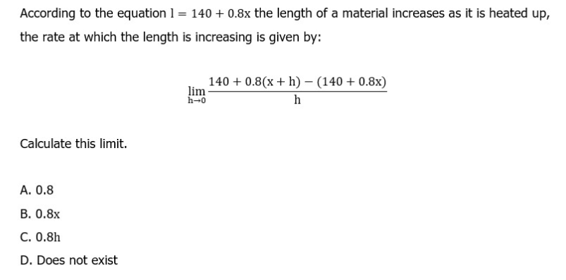 0.8x the length of a material increases as it is heated up,