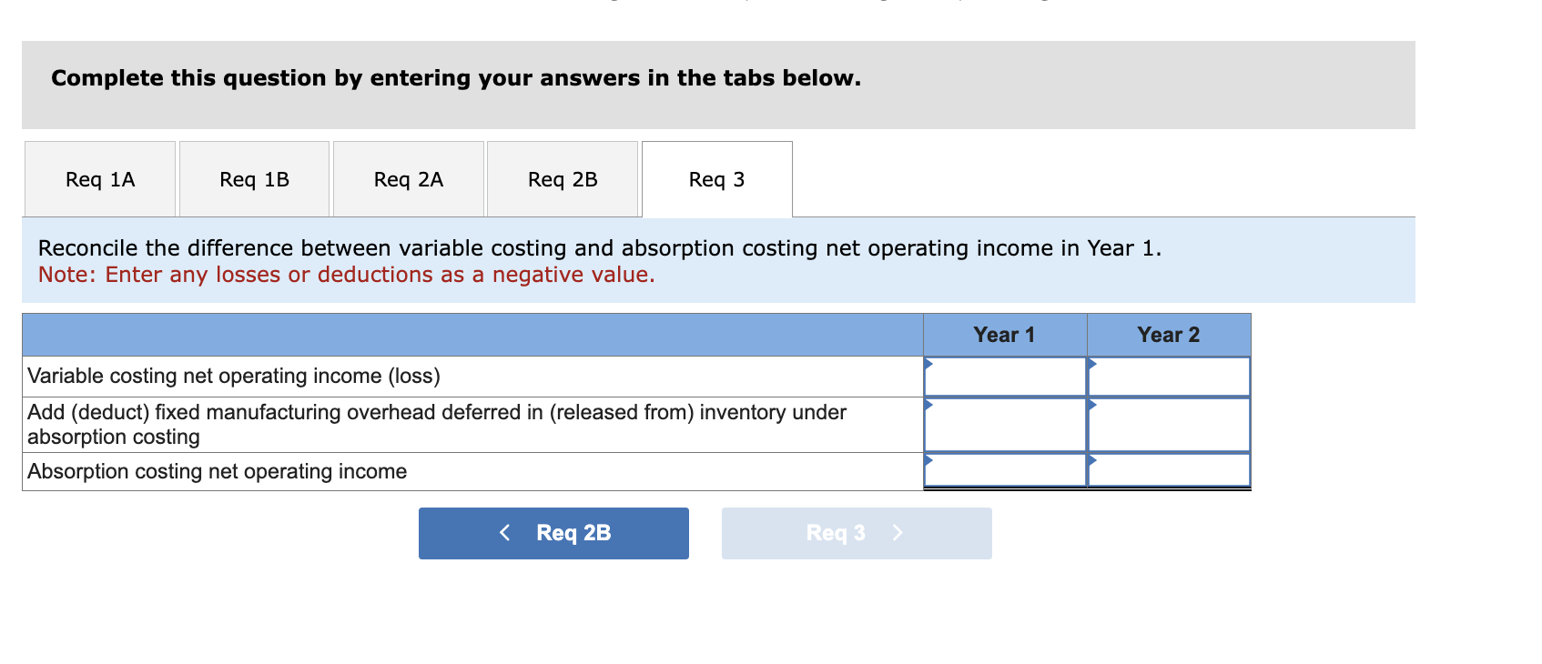$ 2 Fixed costs per year: Fixed manufacturing overhead $ 250,000 Fixed